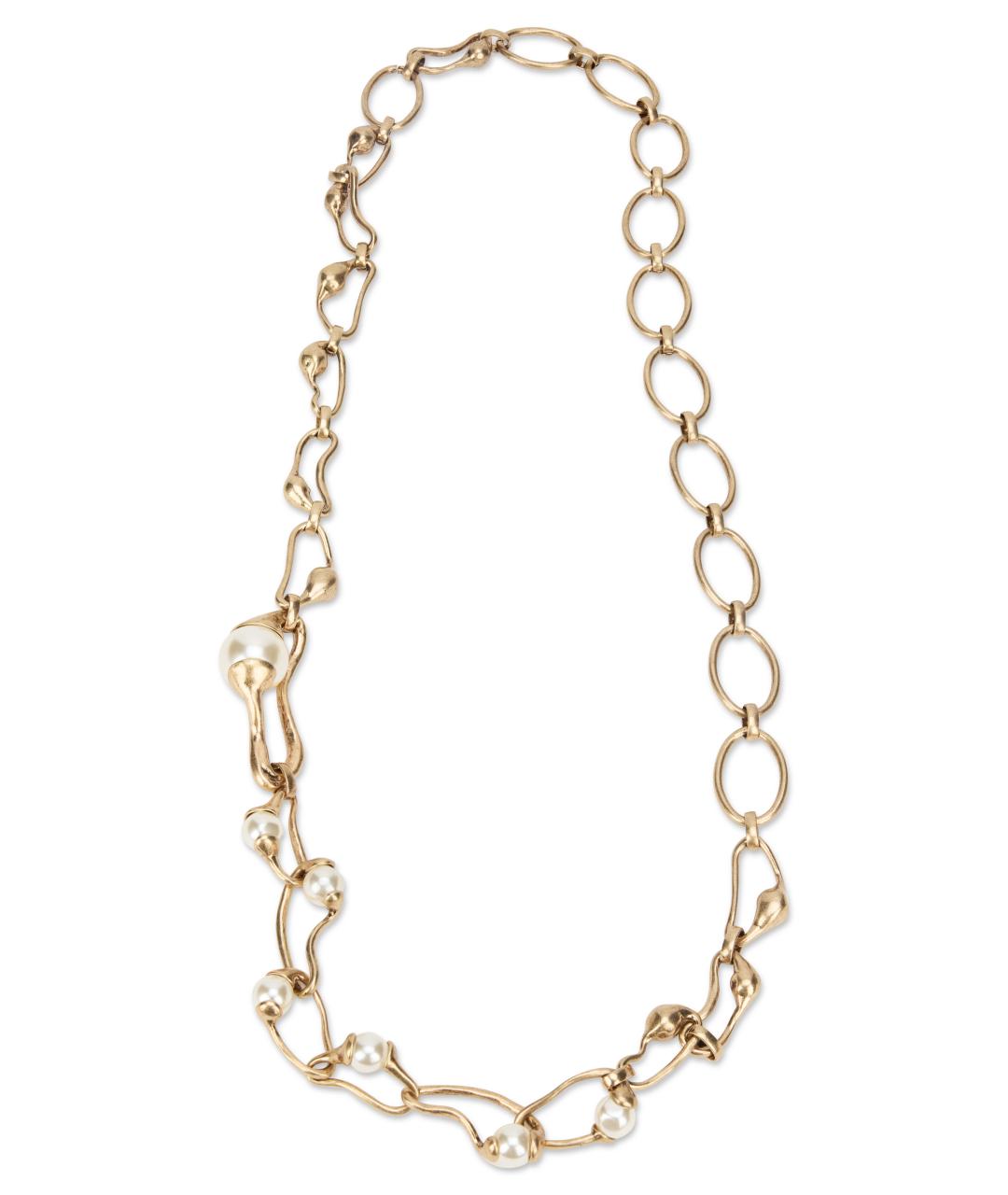 WEEKEND MAX MARA Золотая металлическая цепочка, фото 2