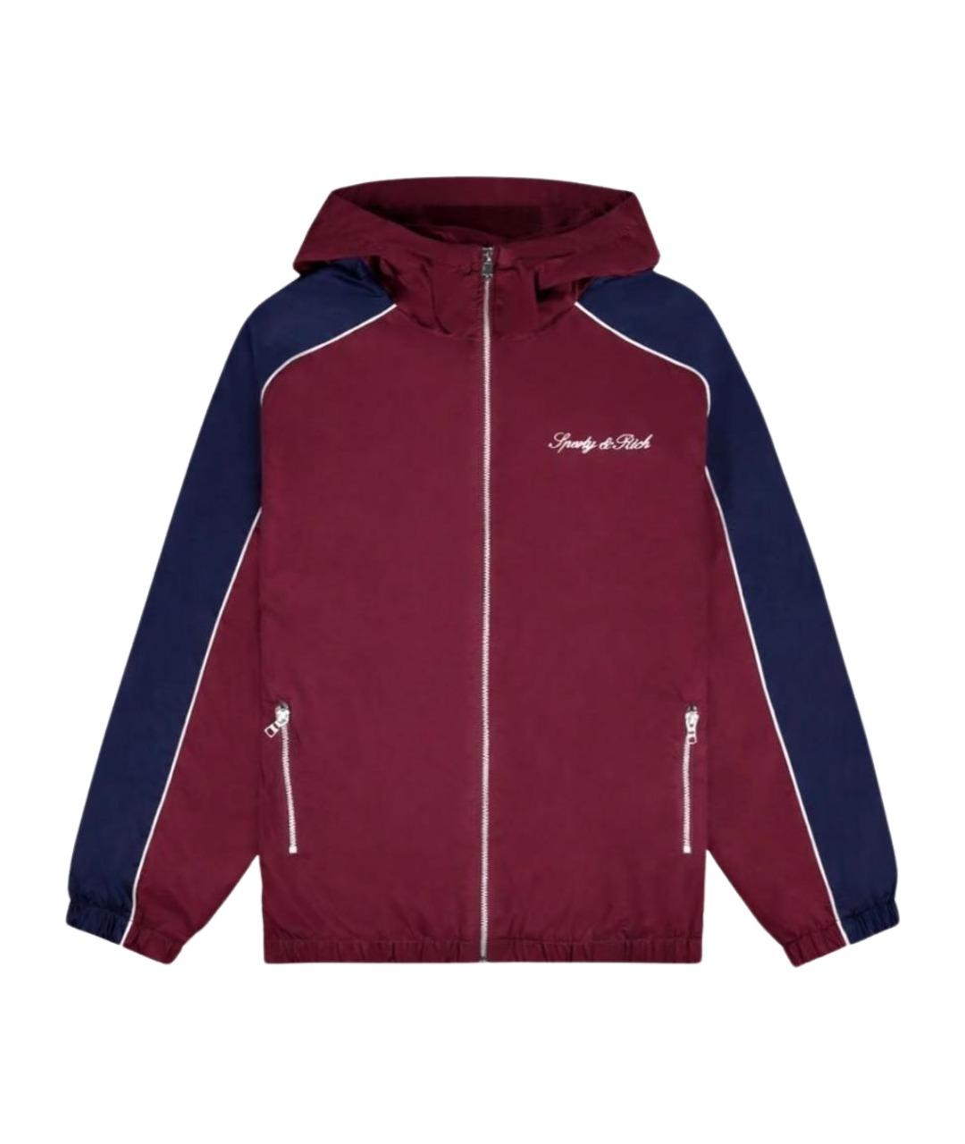 SPORTY AND RICH Бордовая полиэстеровая спортивная куртка, фото 1