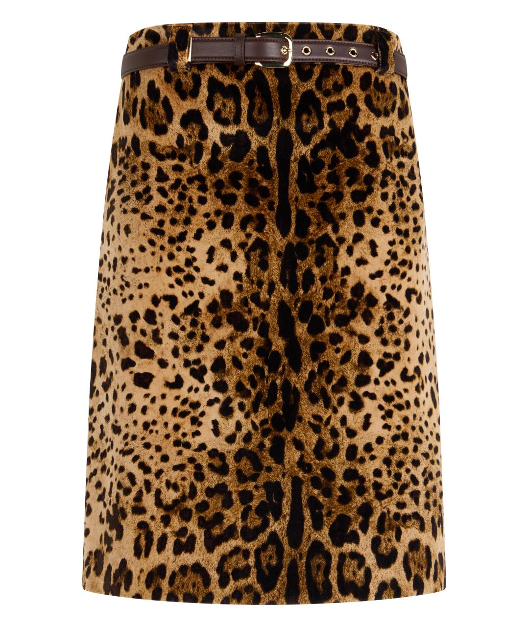 MAX MARA STUDIO Мульти хлопковая юбка миди, фото 3