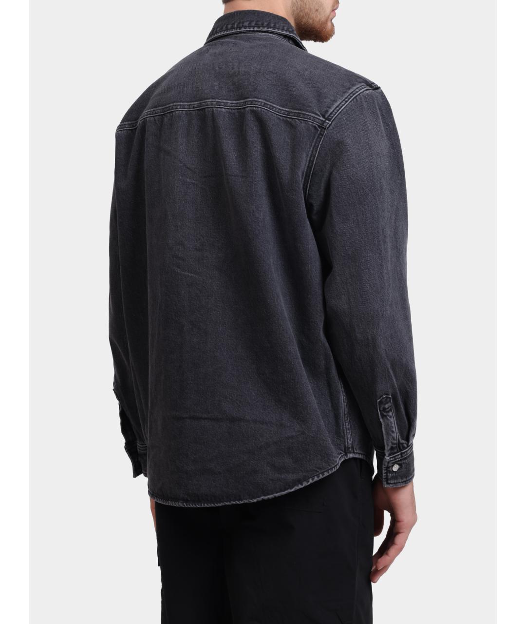 CALVIN KLEIN Серая кэжуал рубашка, фото 5