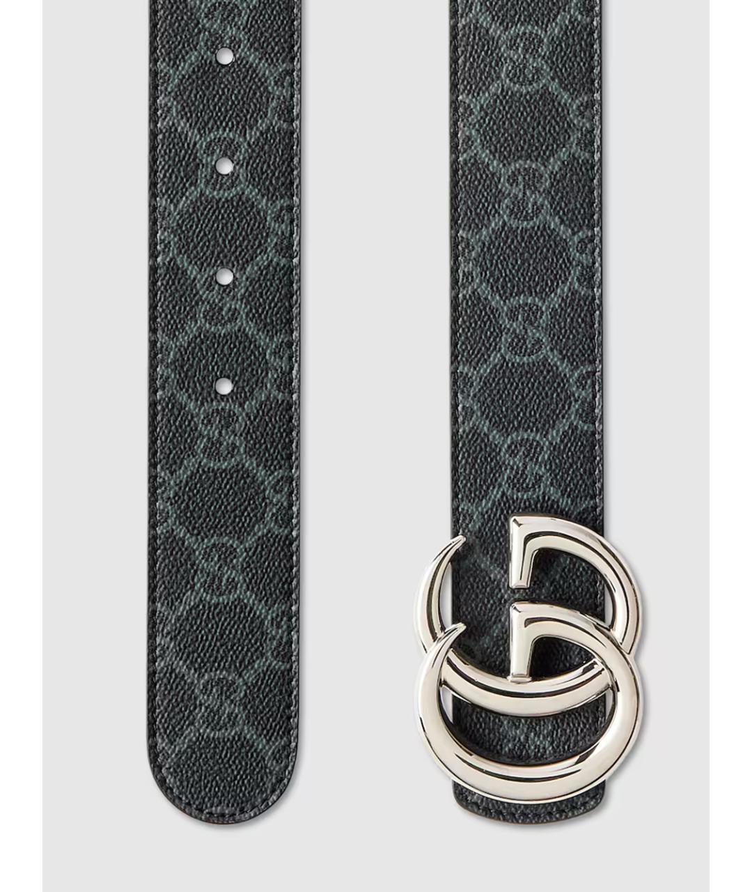 GUCCI Черный кожаный ремень, фото 2