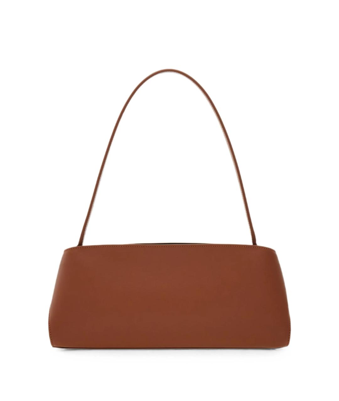 FERRAGAMO Коричневая кожаная сумка через плечо, фото 4