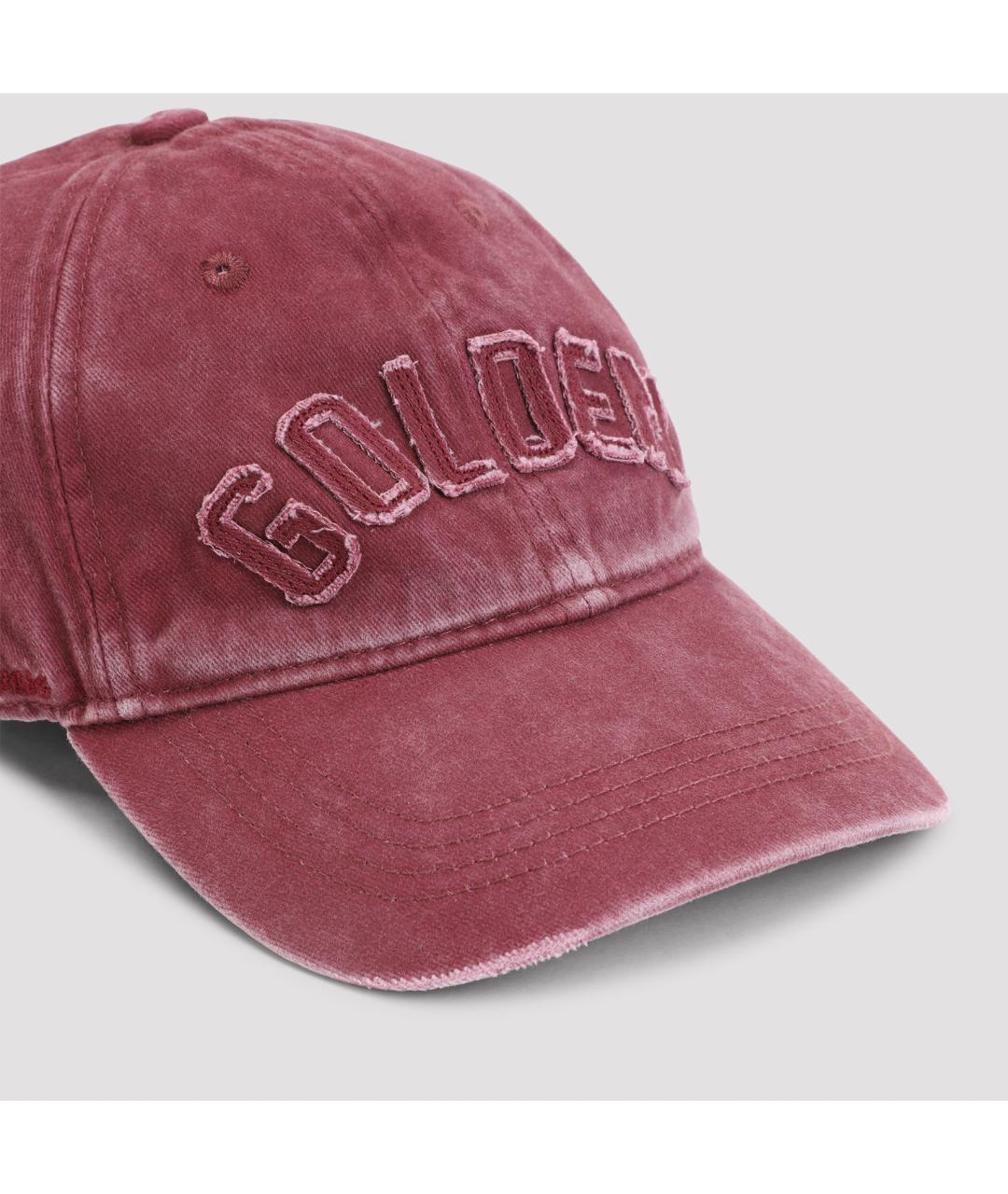 GOLDEN GOOSE Розовая хлопковая кепка/бейсболка, фото 3