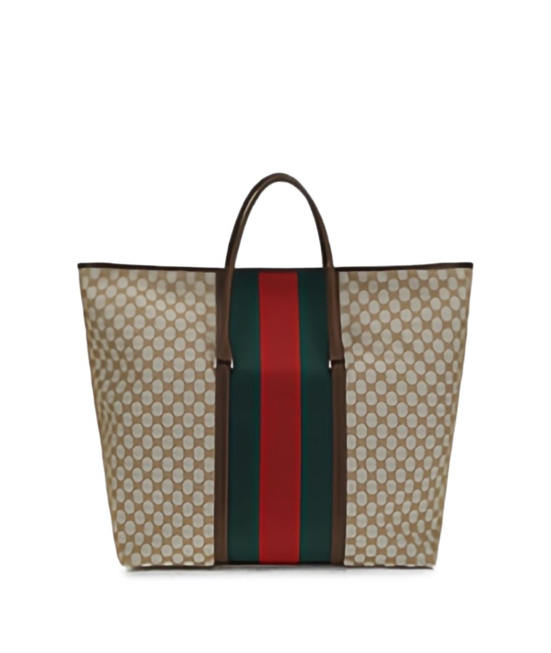 GUCCI Бежевая сумка тоут, фото 1