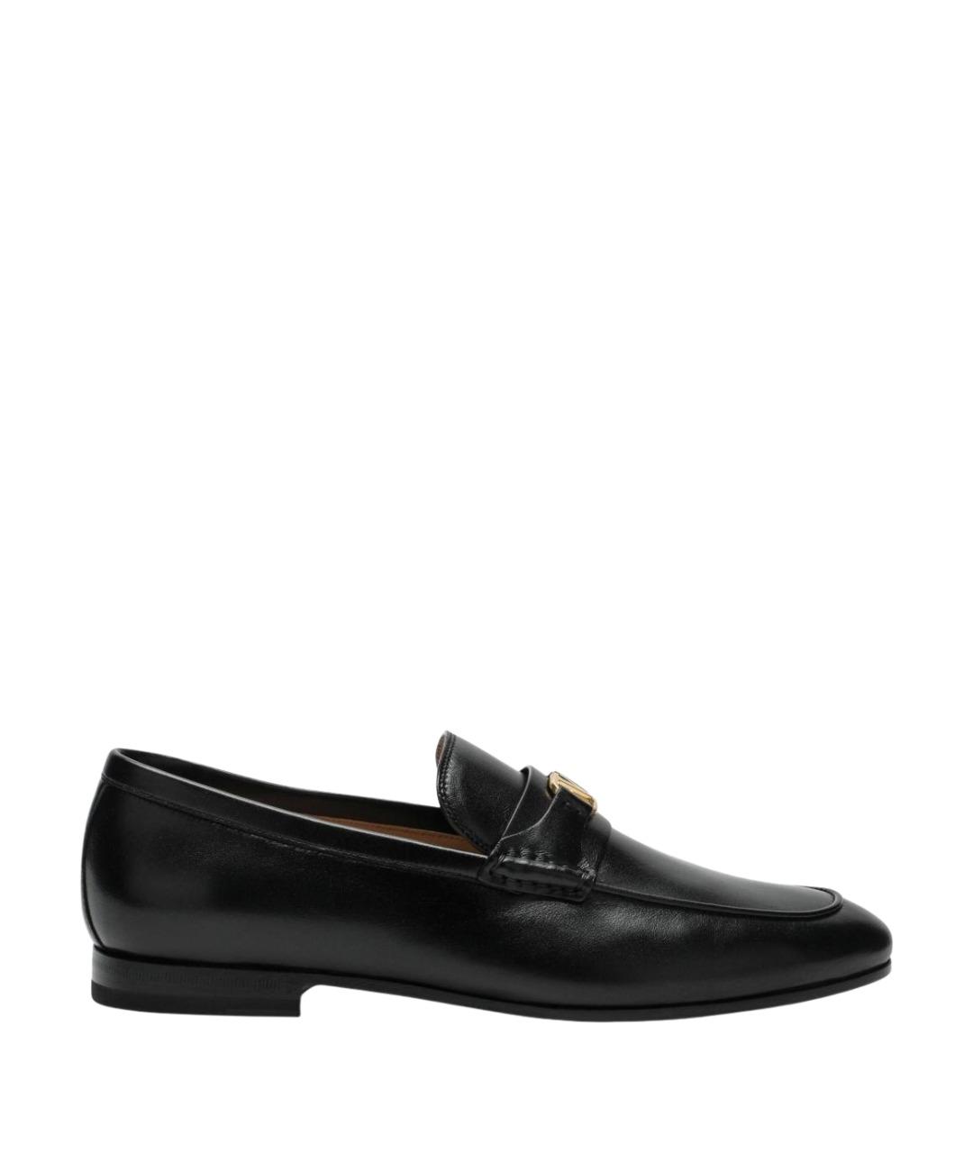 VALENTINO Черные кожаные лоферы, фото 1