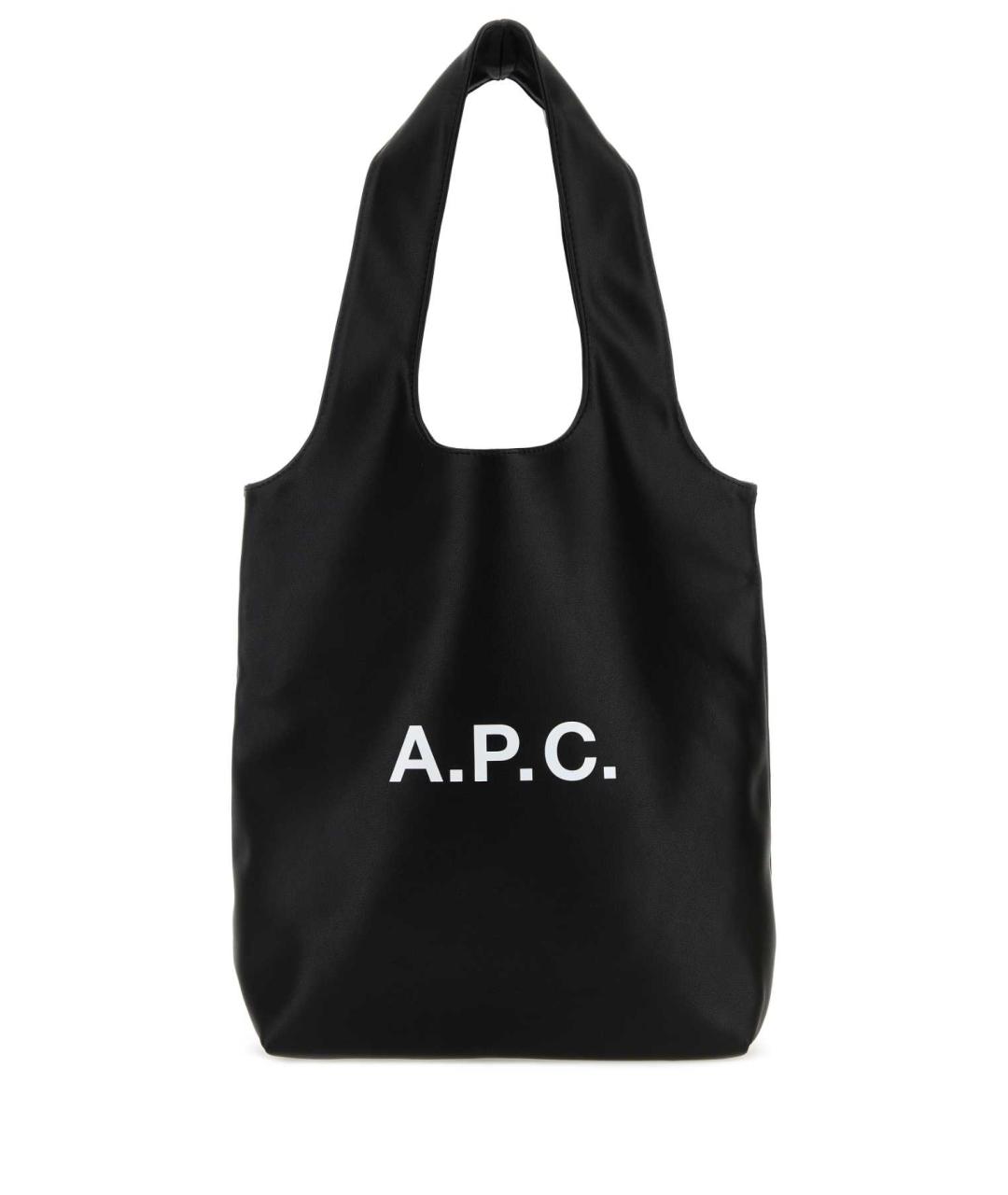 A.P.C. Черная сумка с короткими ручками из искусственной кожи, фото 1