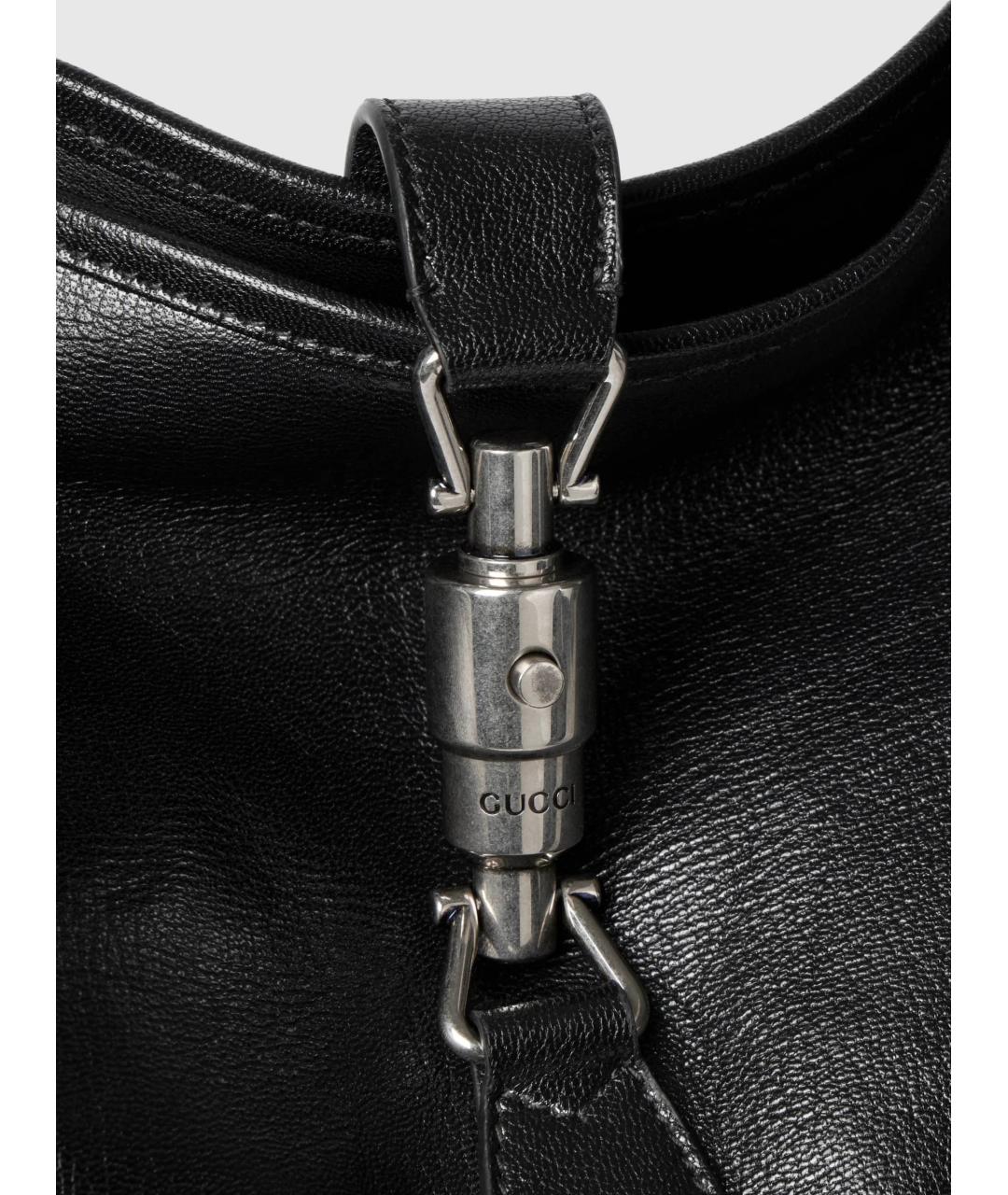 GUCCI Черная кожаная сумка на плечо, фото 3