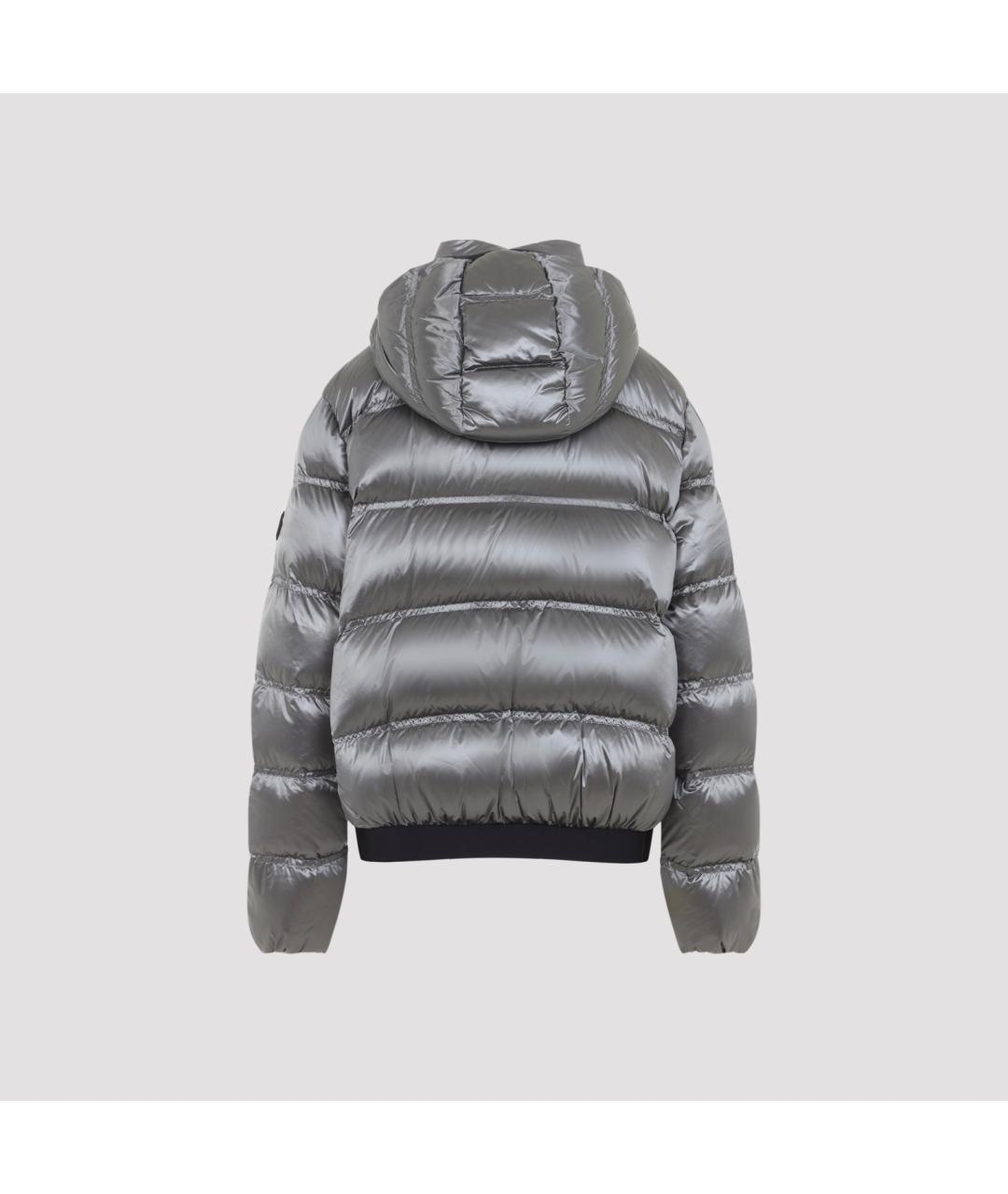 MONCLER Серая полиамидовая куртка, фото 3