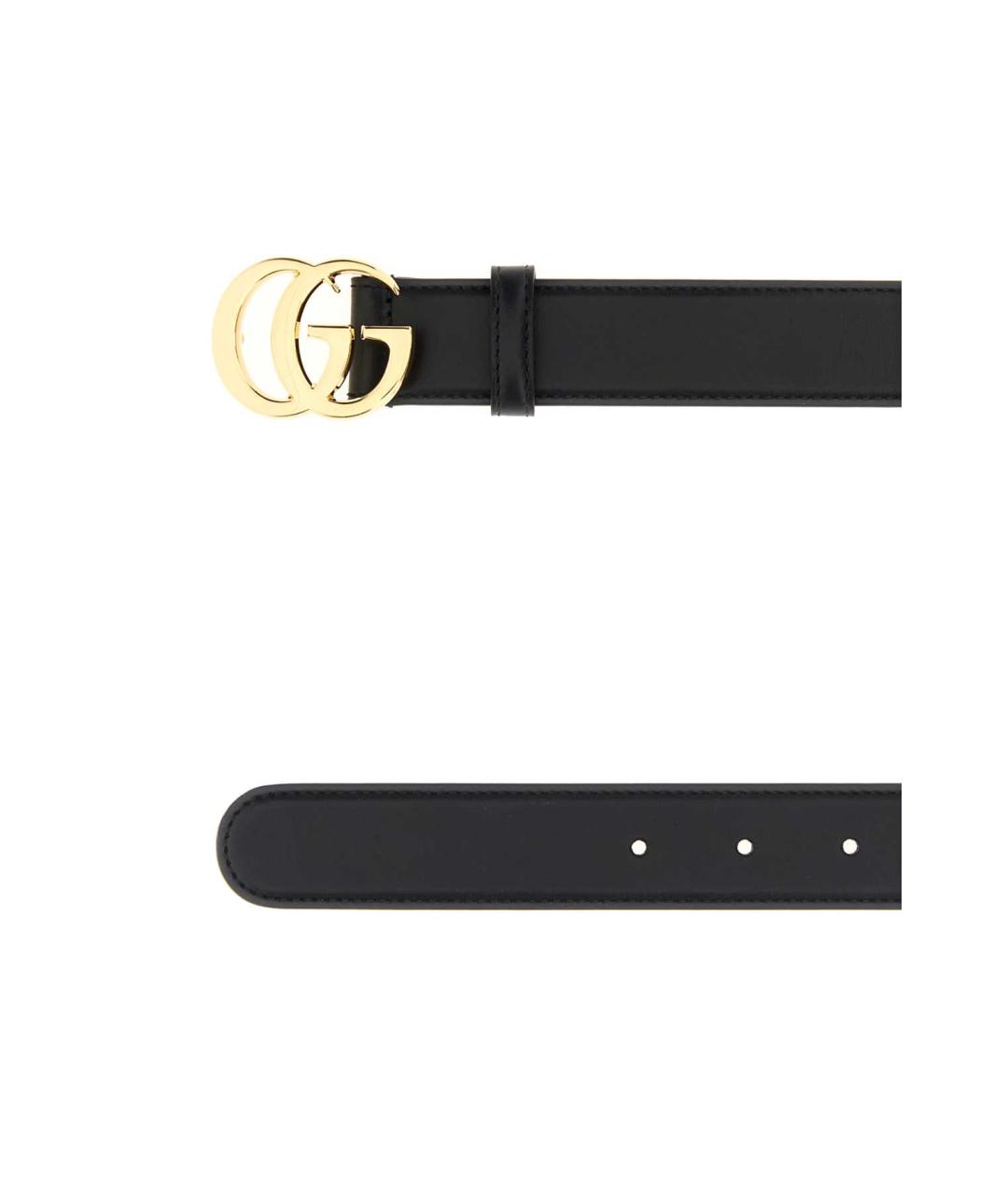 GUCCI Черный кожаный ремень, фото 2