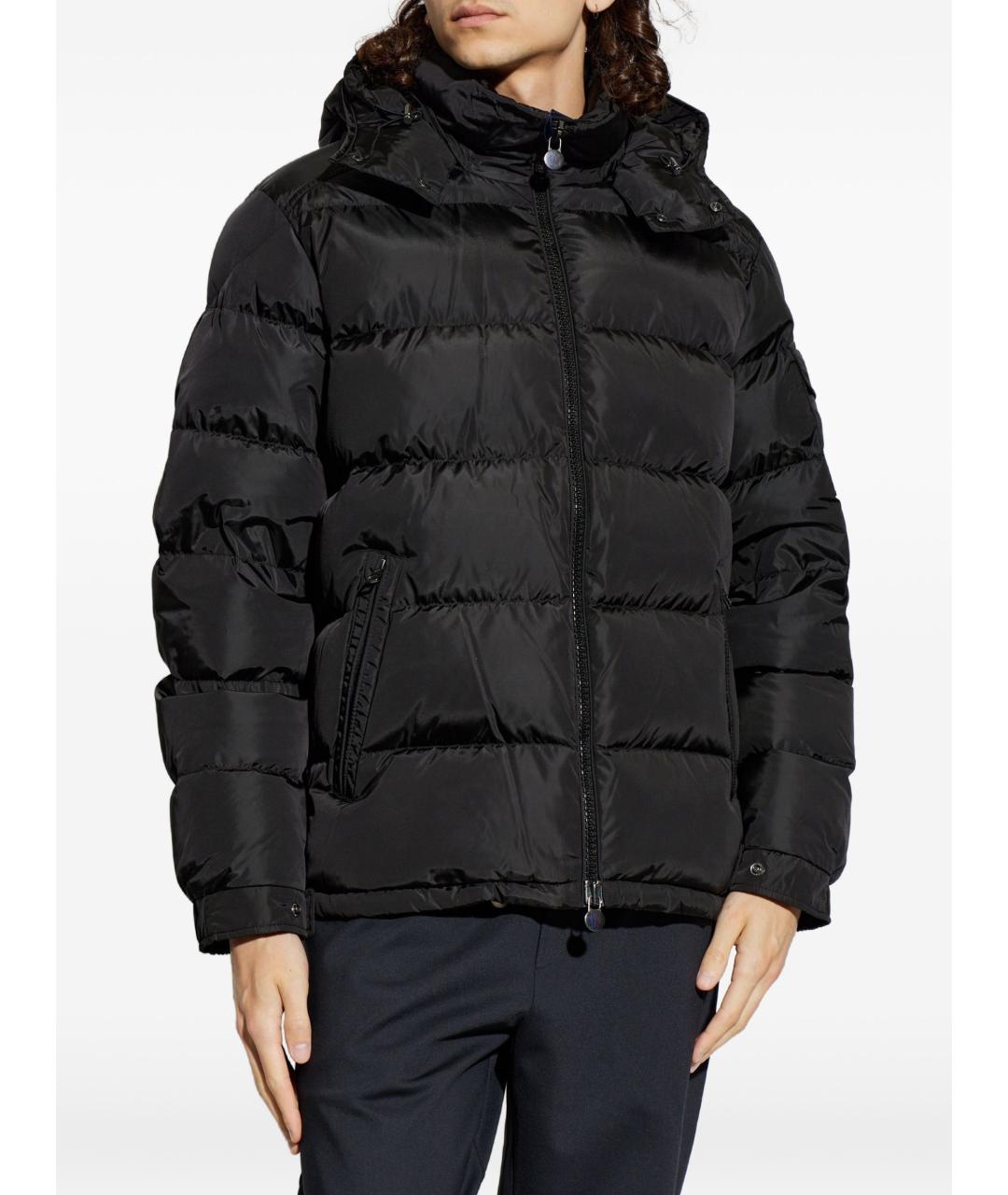 MONCLER Черная полиамидовая куртка, фото 2
