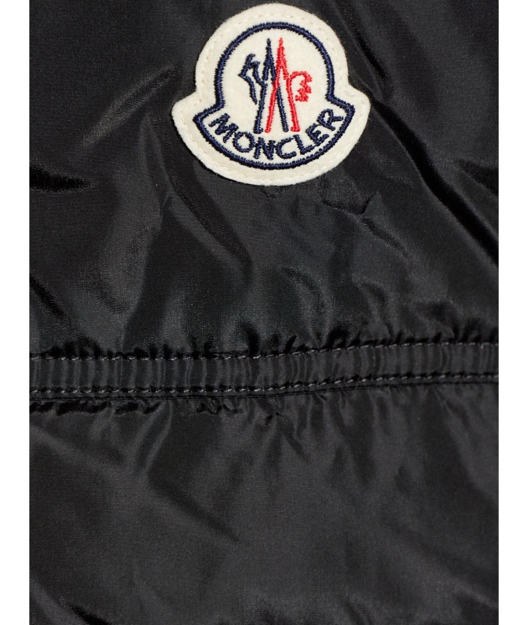 MONCLER Черная полиамидовая куртка, фото 3