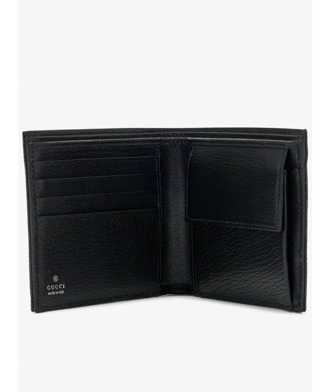 GUCCI Черный кожаный кошелек, фото 4