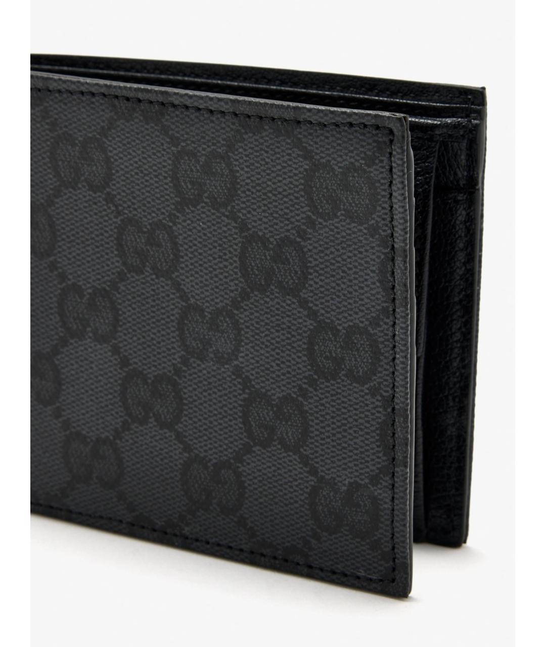 GUCCI Черный кожаный кошелек, фото 2