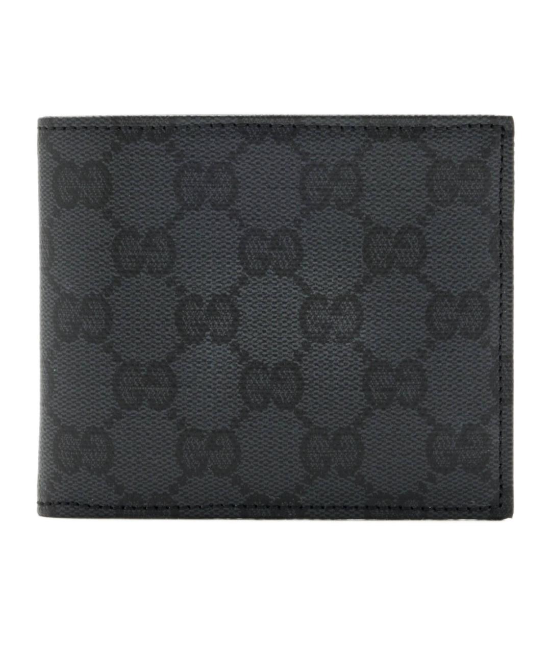 GUCCI Черный кожаный кошелек, фото 1