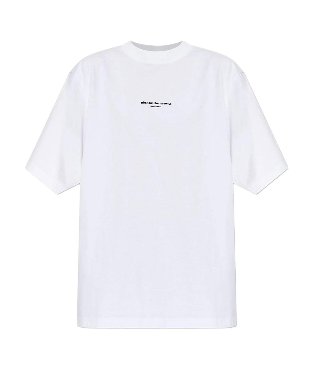ALEXANDER WANG Белая хлопковая футболка, фото 1