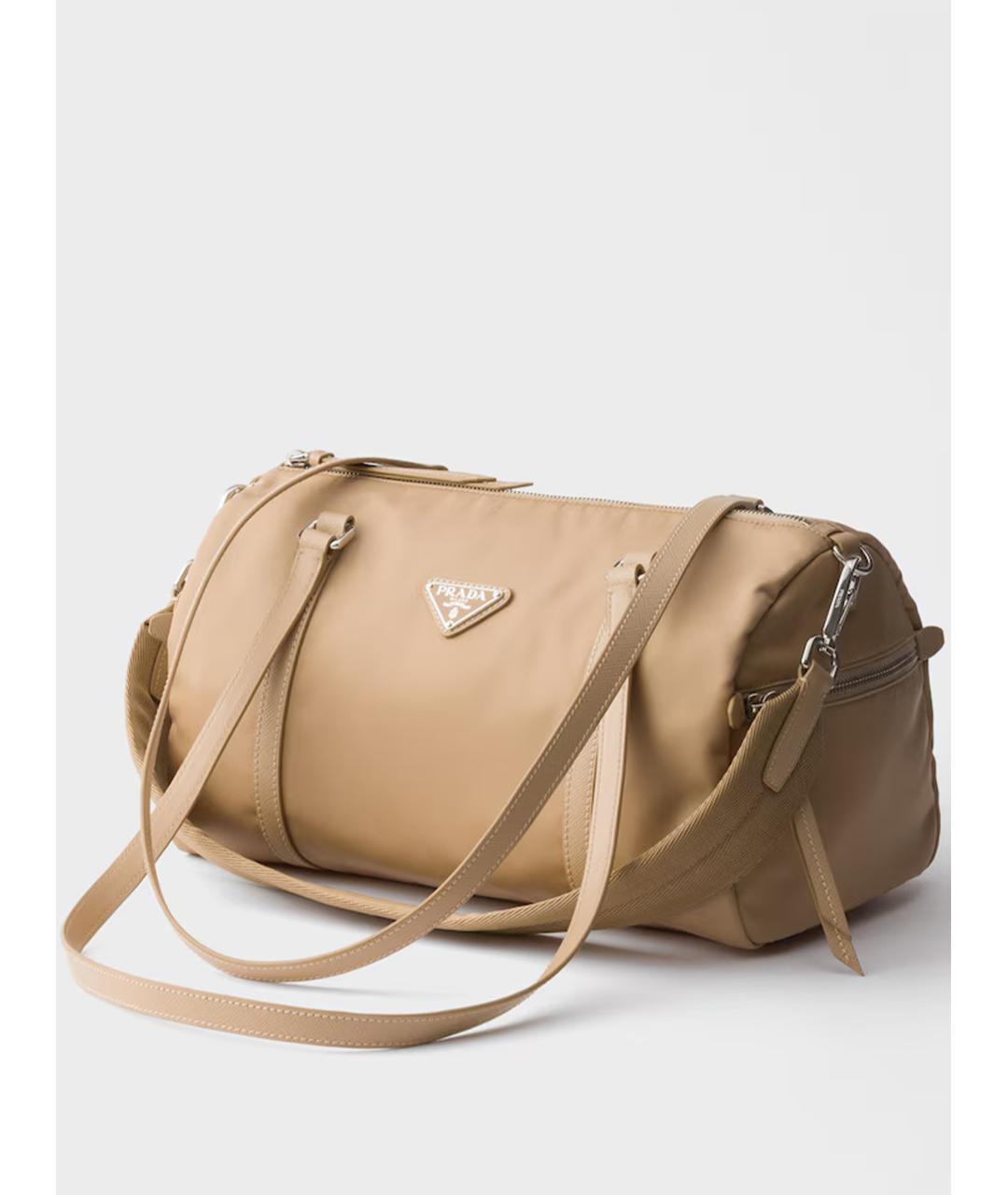 PRADA Коричневая синтетическая дорожная/спортивная сумка, фото 2