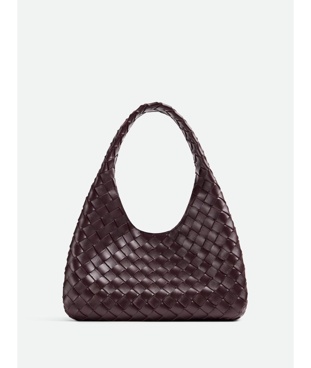 BOTTEGA VENETA Бордовая кожаная сумка через плечо, фото 6