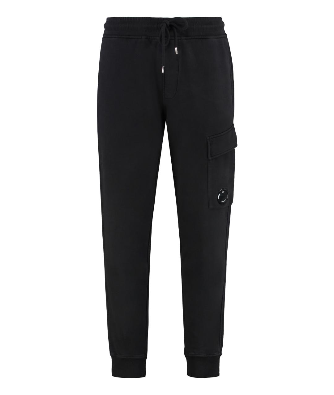 CP COMPANY Черные хлопковые повседневные брюки, фото 1