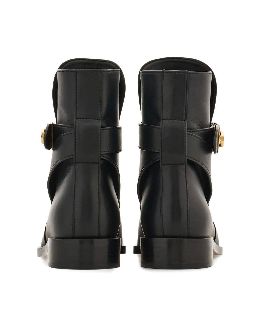 FERRAGAMO Черные кожаные ботинки, фото 3