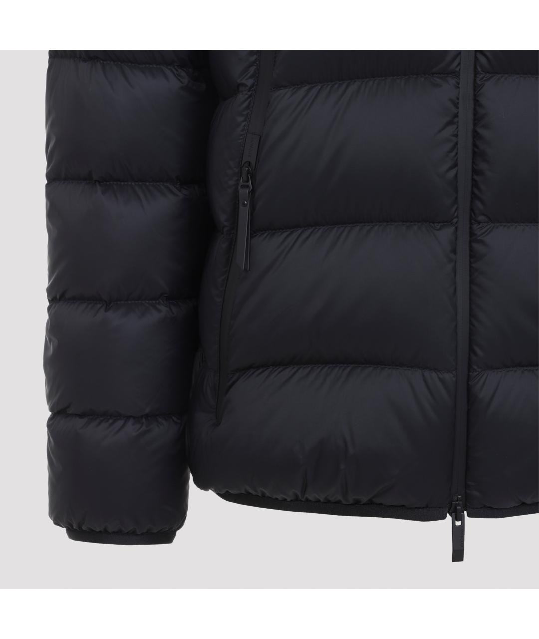 MONCLER Черная полиамидовая куртка, фото 4
