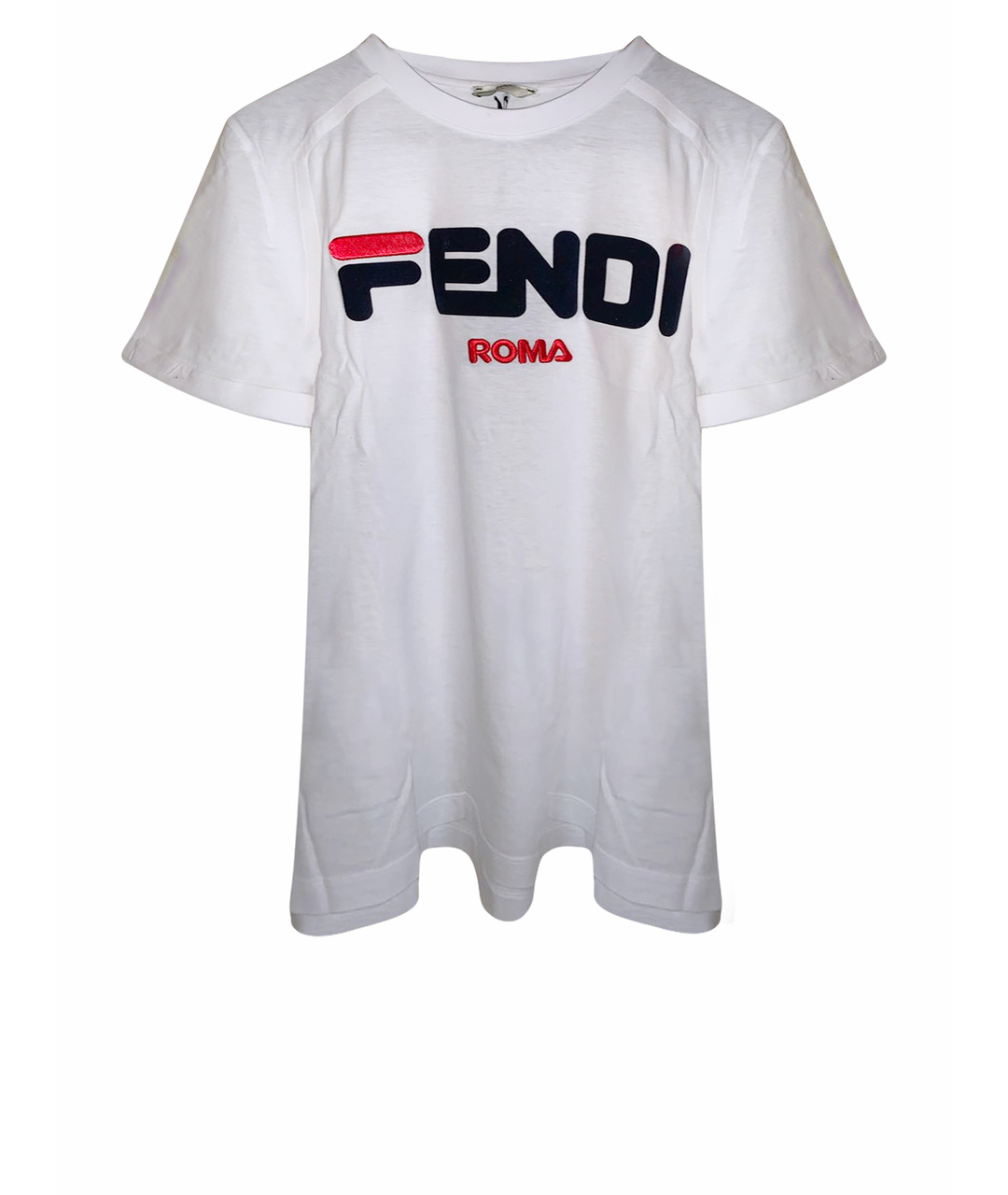 FENDI Белая хлопковая футболка, фото 1
