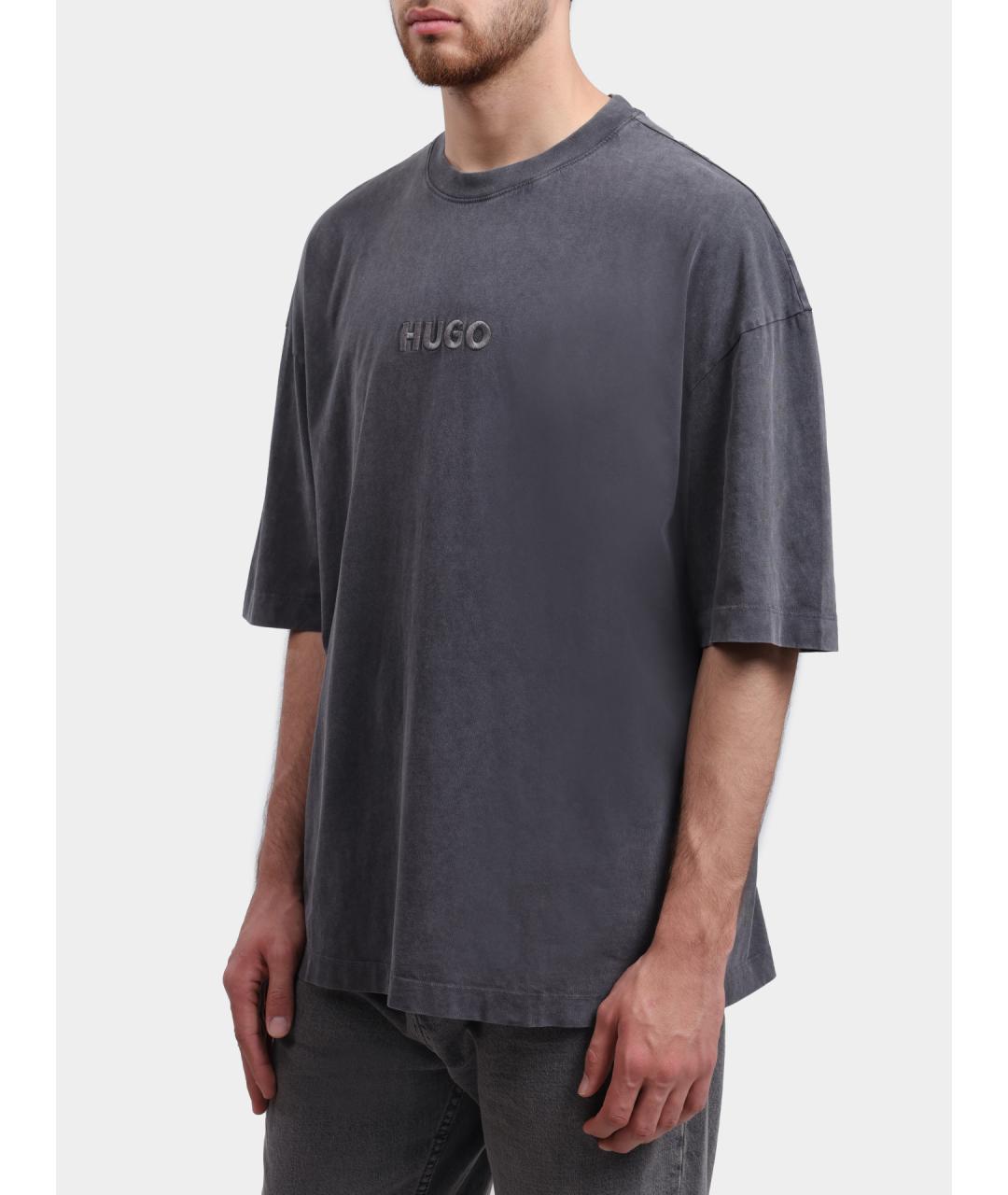 HUGO BOSS Серая футболка, фото 3