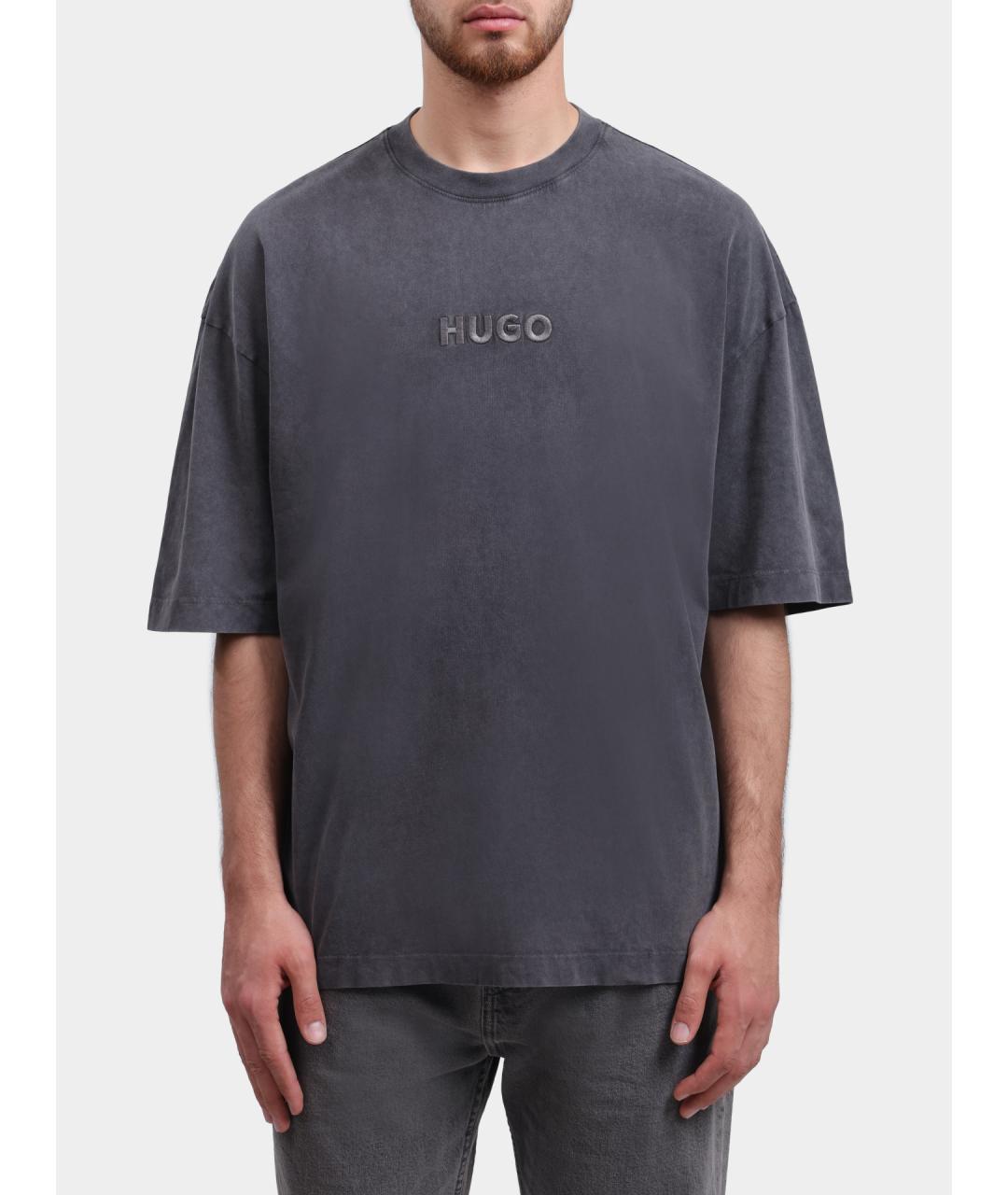 HUGO BOSS Серая футболка, фото 6