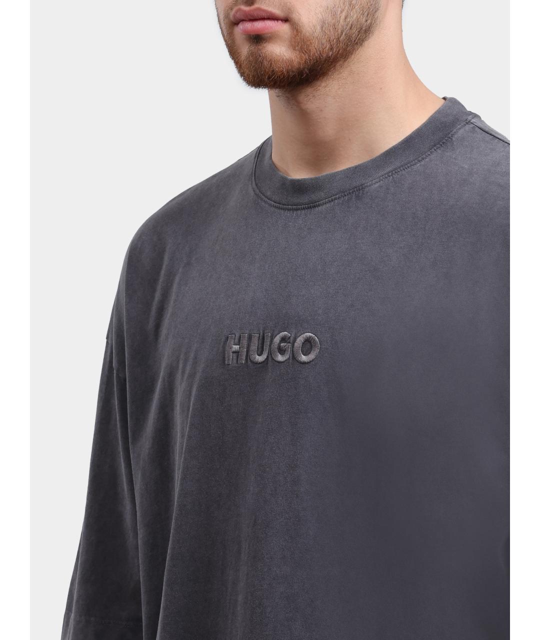 HUGO BOSS Серая футболка, фото 4