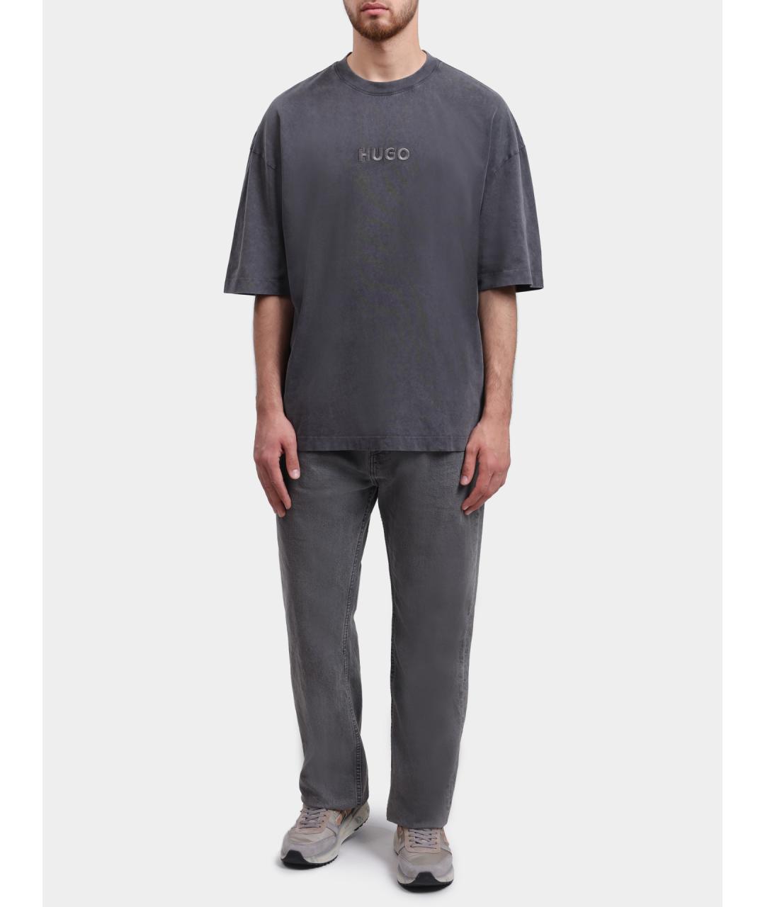 HUGO BOSS Серая футболка, фото 2