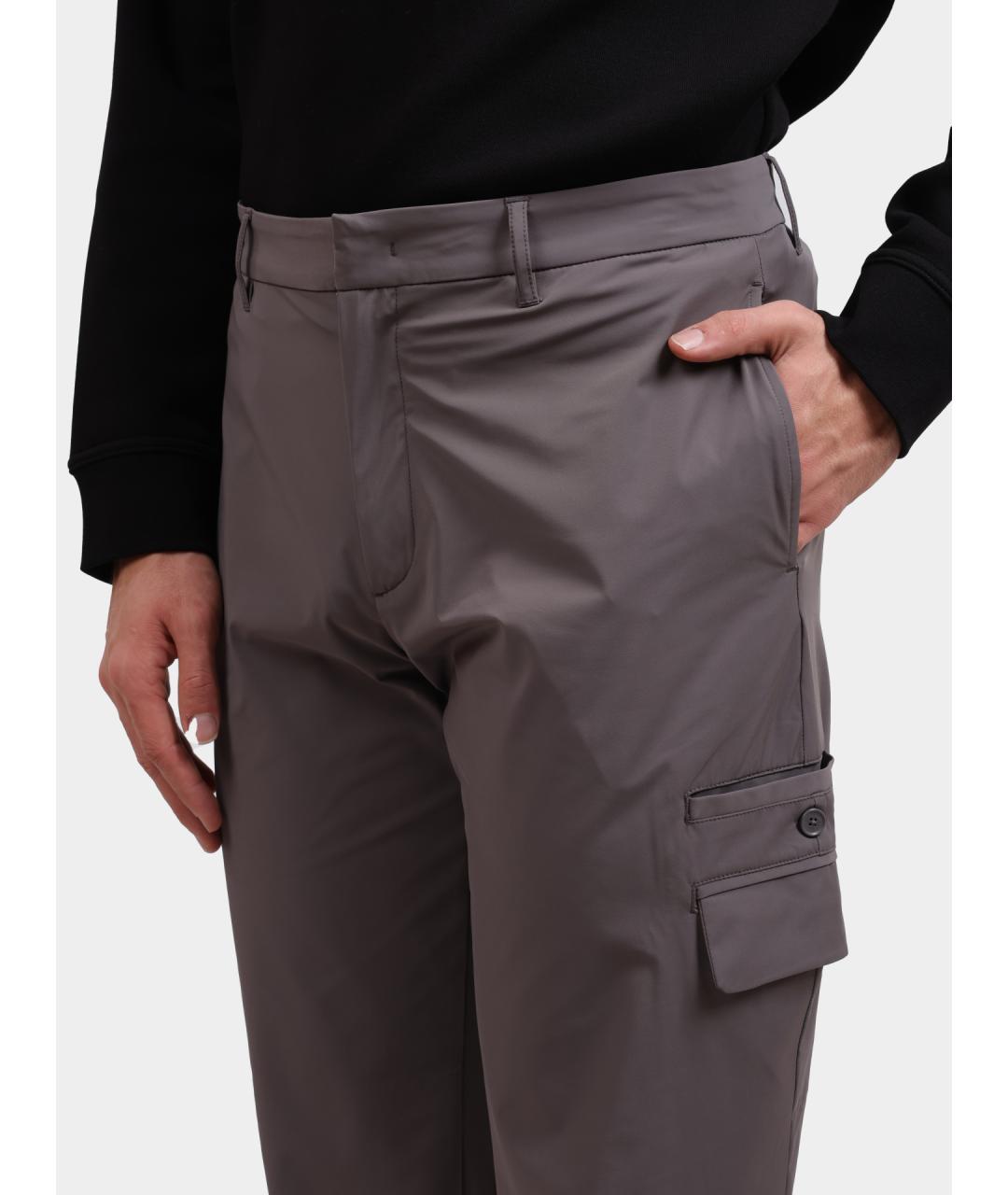 ARMANI EXCHANGE Серые повседневные брюки, фото 4