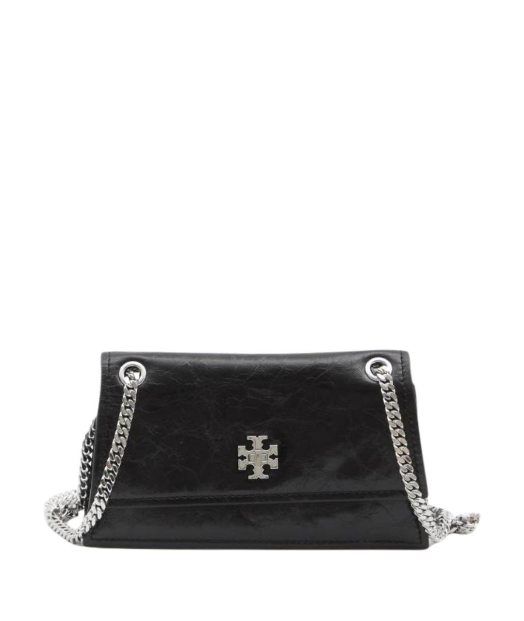 TORY BURCH Черная кожаная сумка через плечо, фото 1