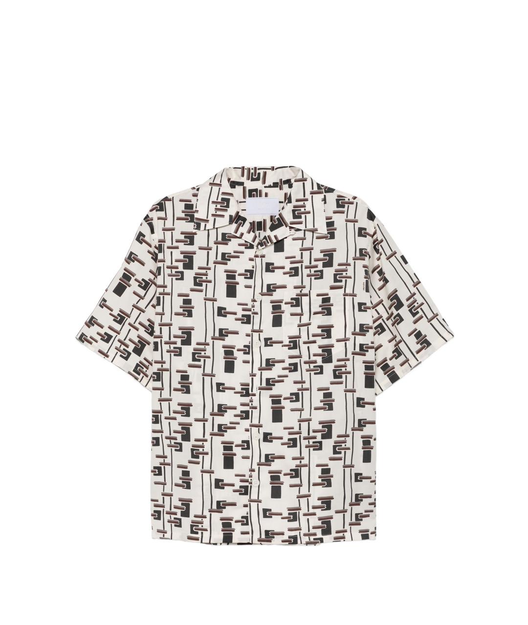 PRADA Мульти шелковая кэжуал рубашка, фото 1
