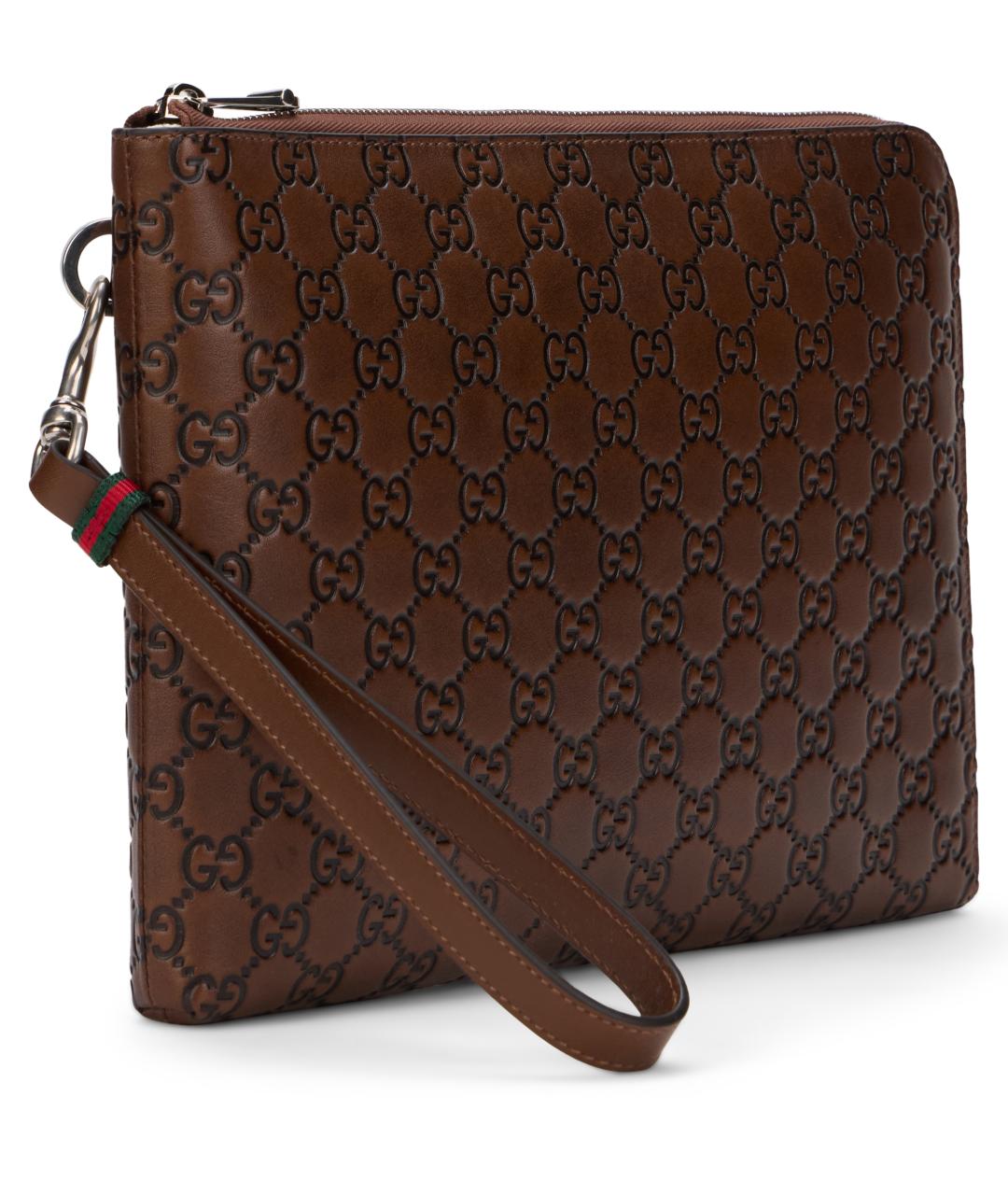 GUCCI Коричневый кожаный кошелек, фото 3