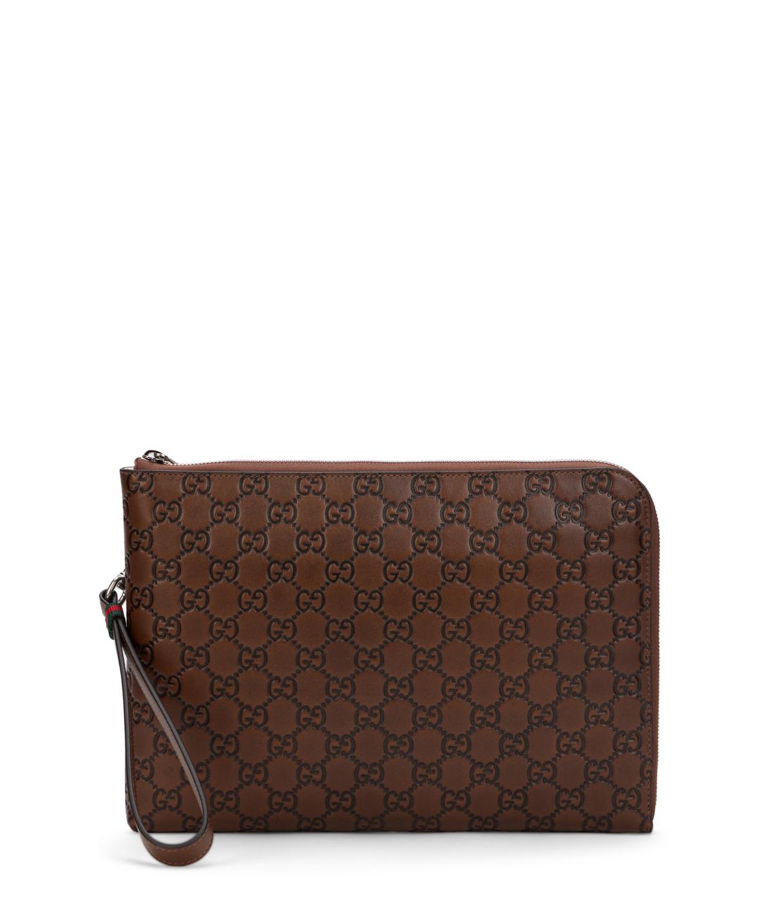 GUCCI Коричневый кожаный кошелек, фото 1