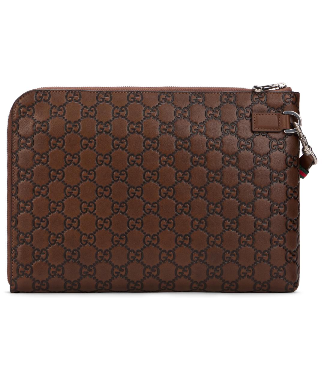 GUCCI Коричневый кожаный кошелек, фото 4