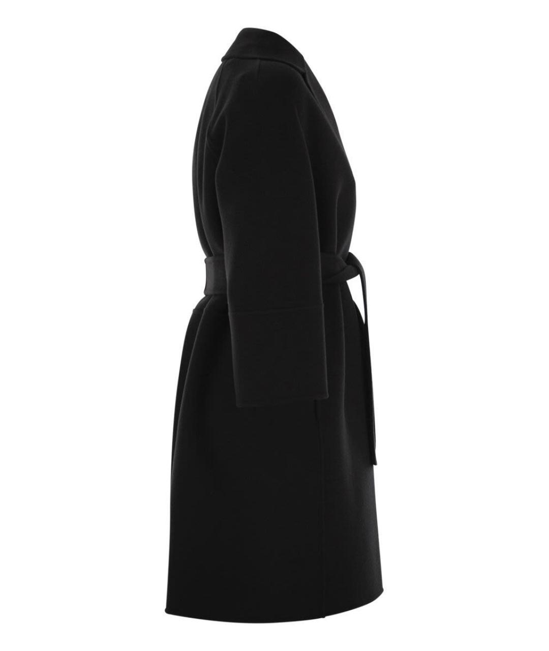 'S MAX MARA Черное шерстяное пальто, фото 3