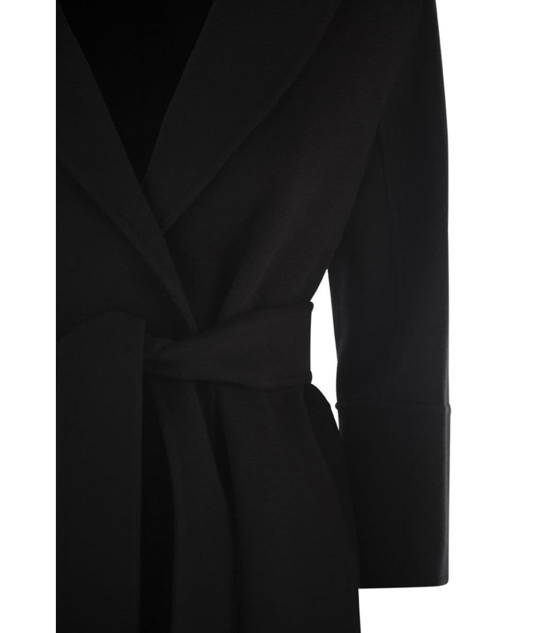 'S MAX MARA Черное шерстяное пальто, фото 4