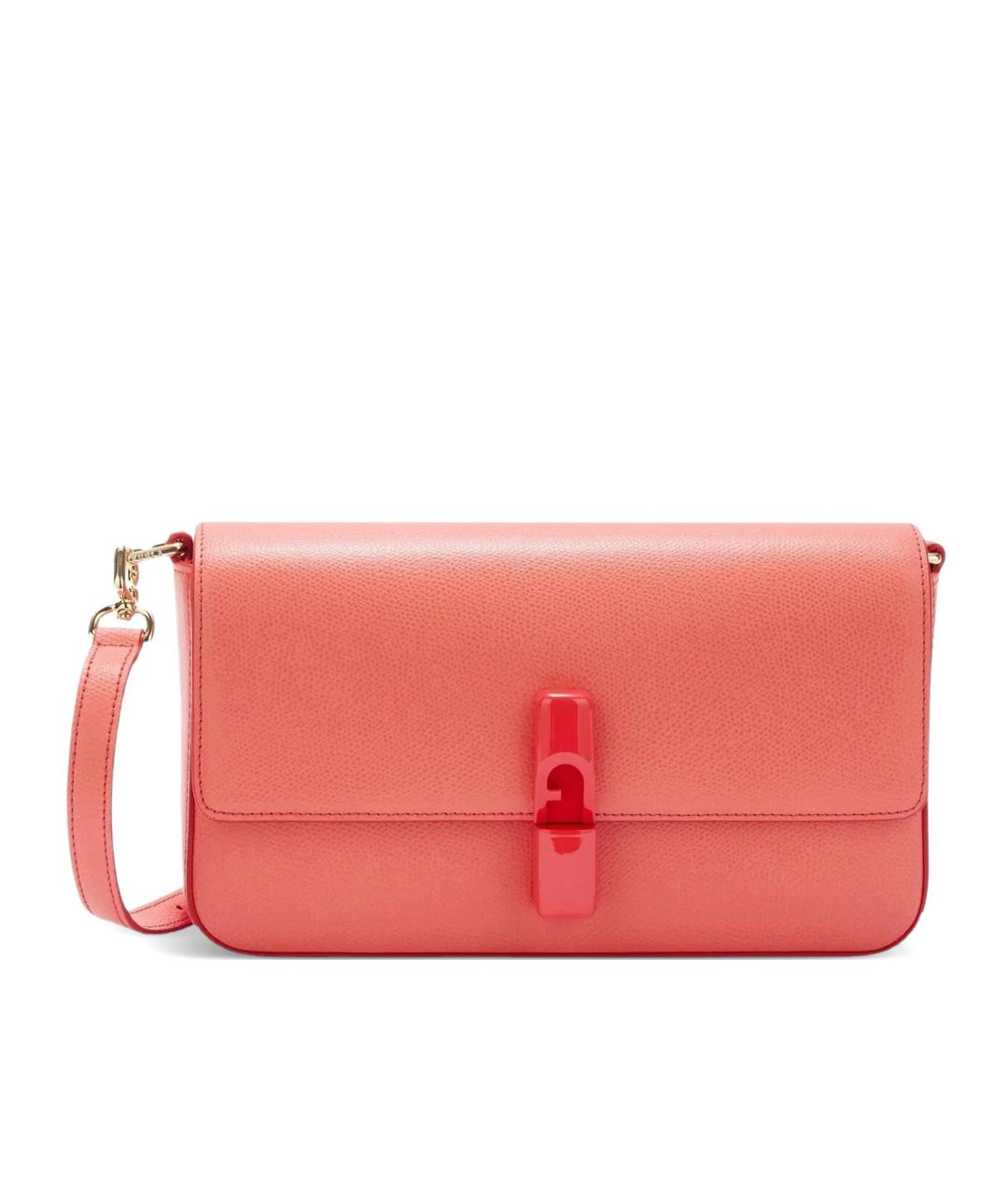FURLA Розовая кожаная сумка через плечо, фото 1
