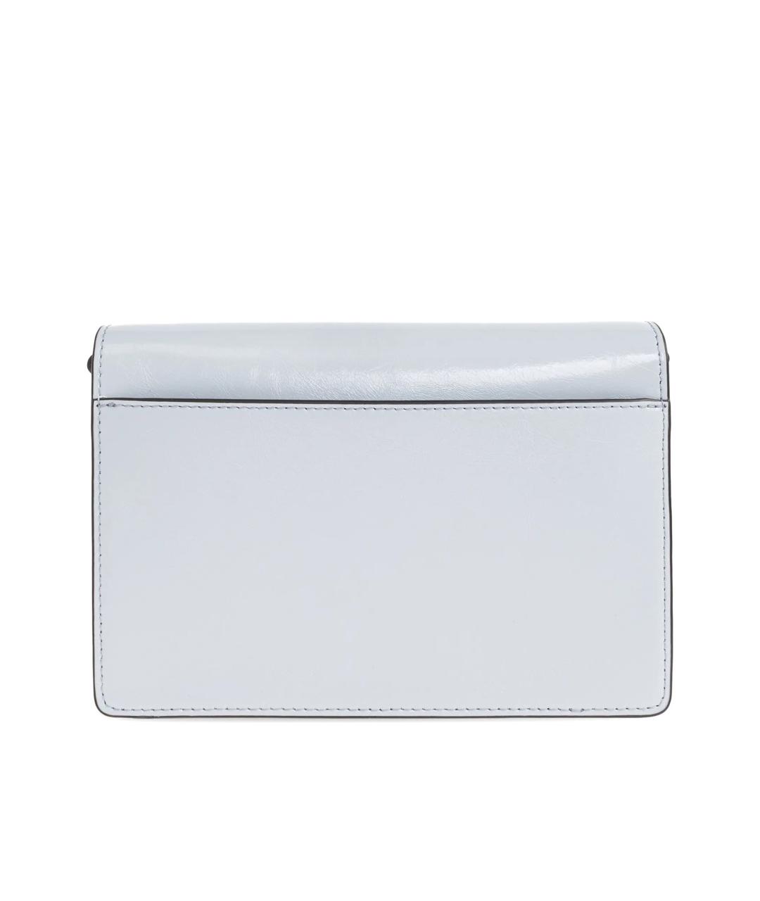 FURLA Голубая кожаная сумка через плечо, фото 3
