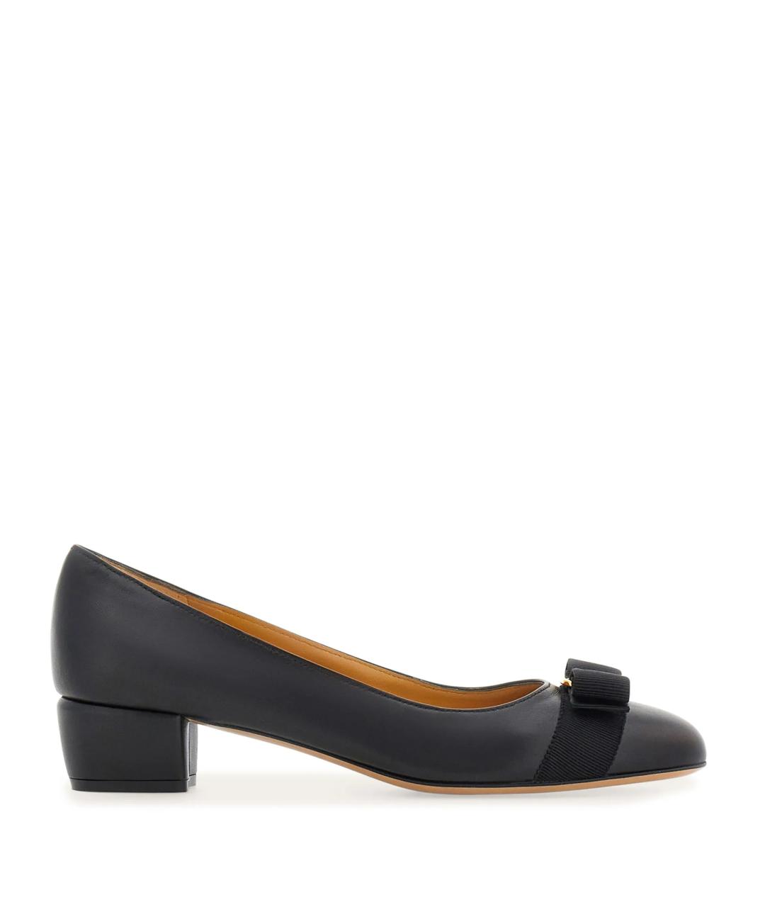 FERRAGAMO Черные кожаные туфли, фото 1