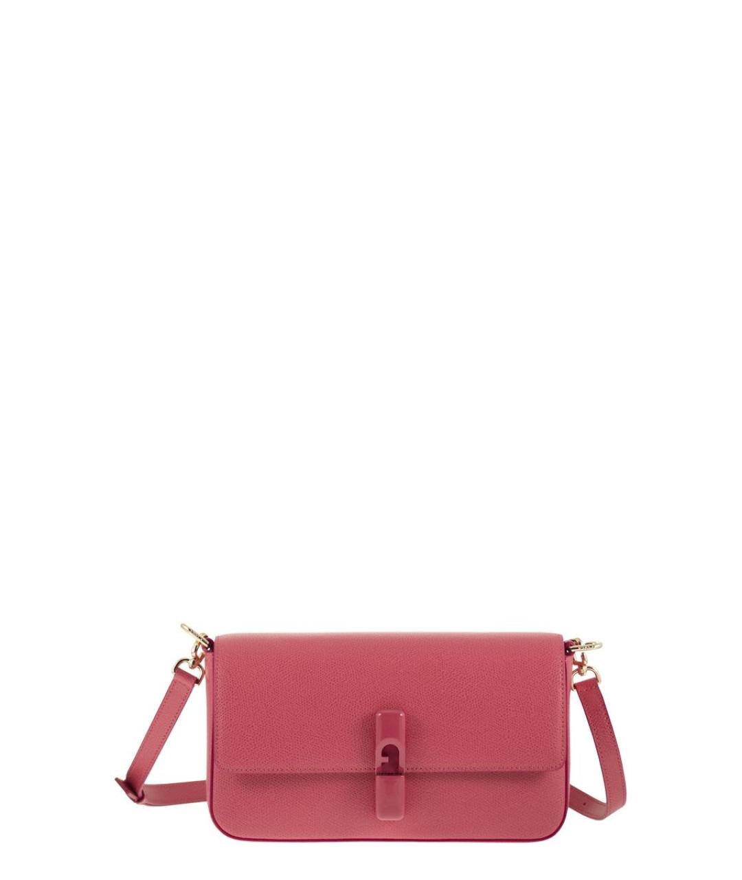 FURLA Розовая кожаная сумка через плечо, фото 1