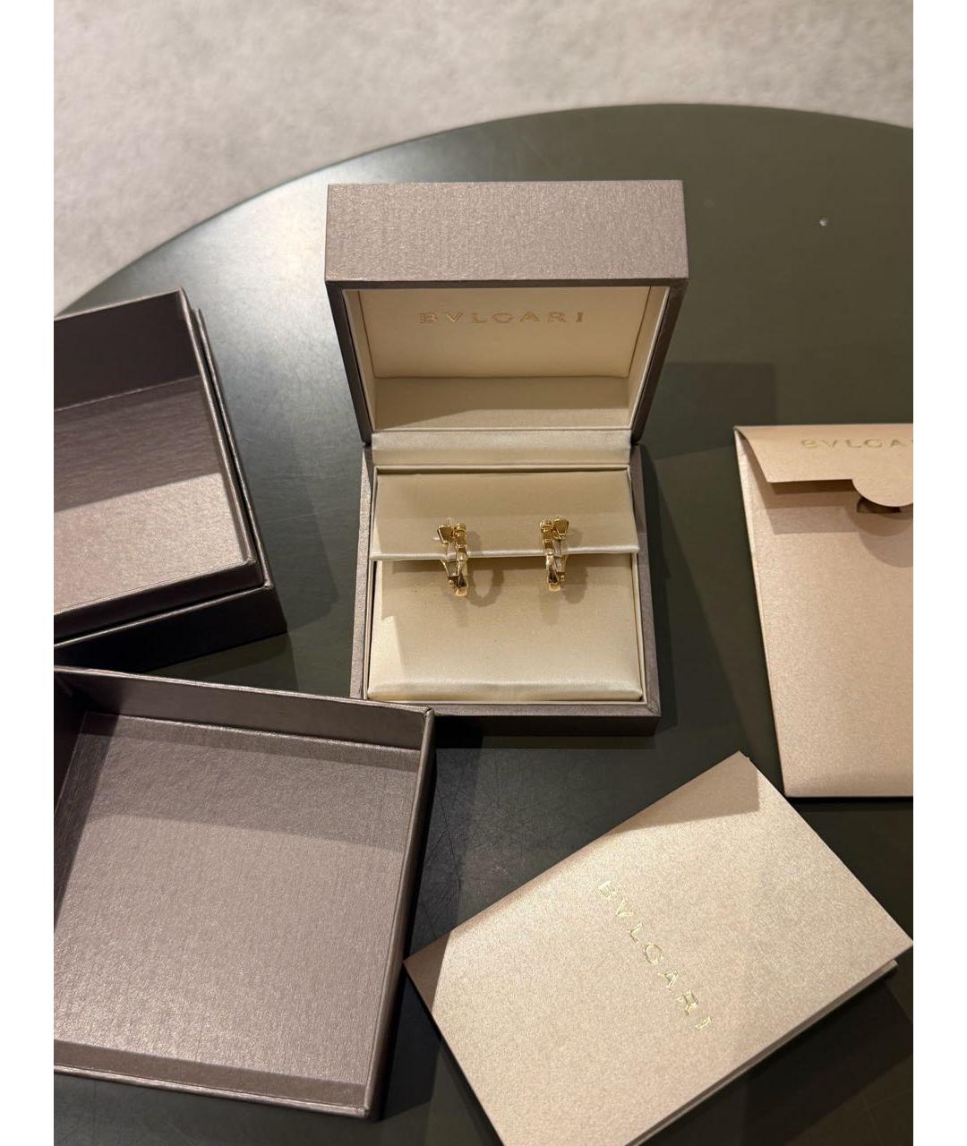 BVLGARI Желтые серьги из желтого золота, фото 5