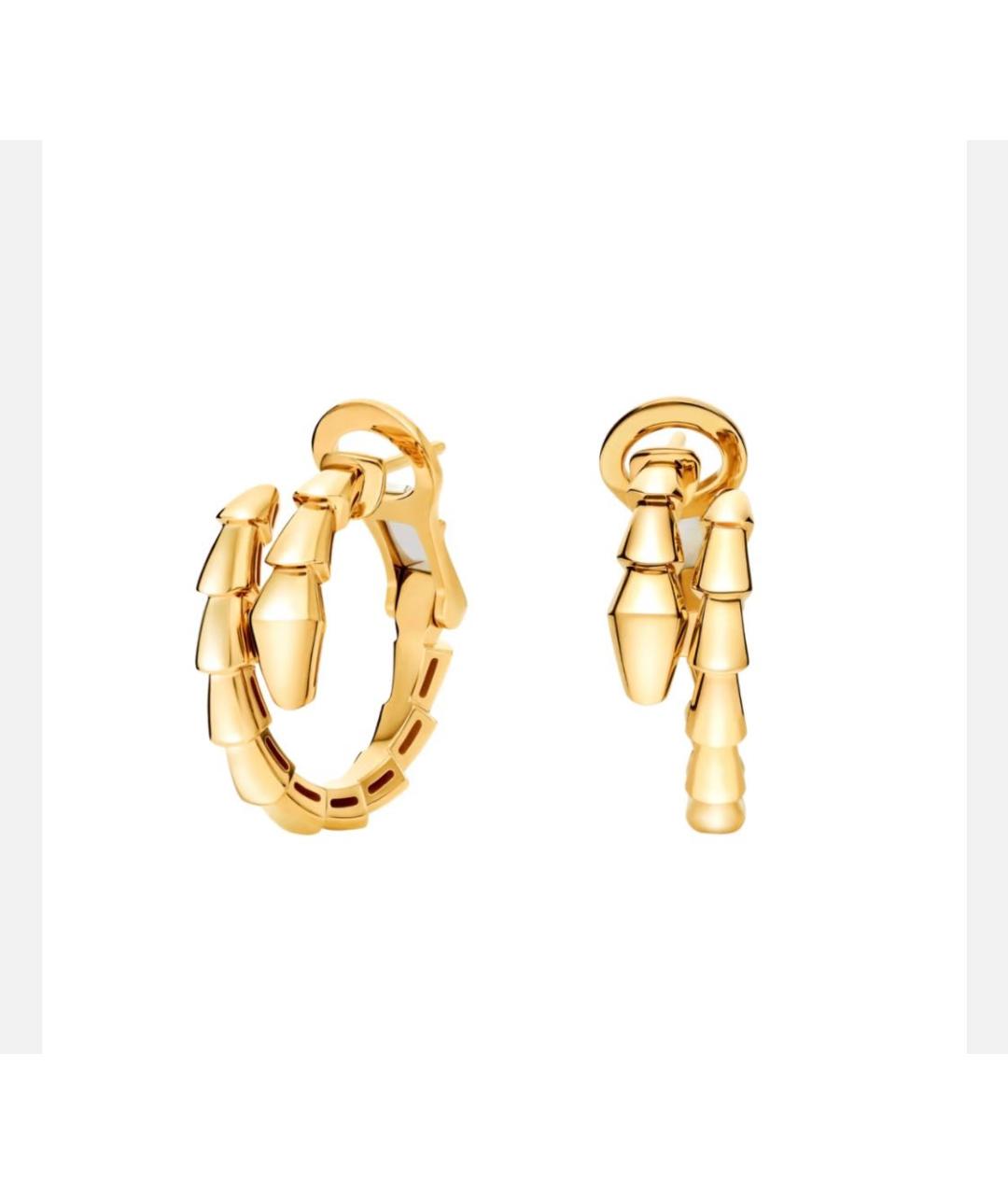 BVLGARI Желтые серьги из желтого золота, фото 6