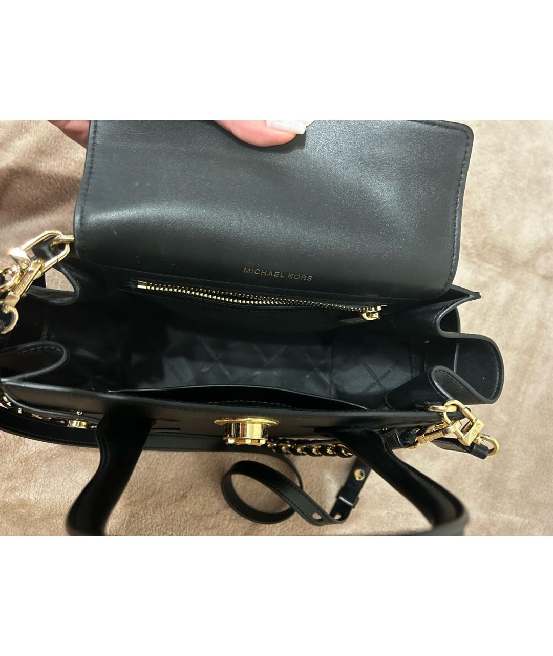MICHAEL KORS Черная сумка с короткими ручками, фото 4