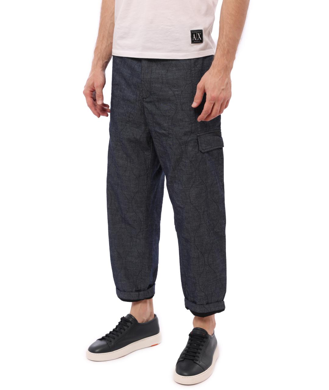 ARMANI EXCHANGE Серые повседневные брюки, фото 3