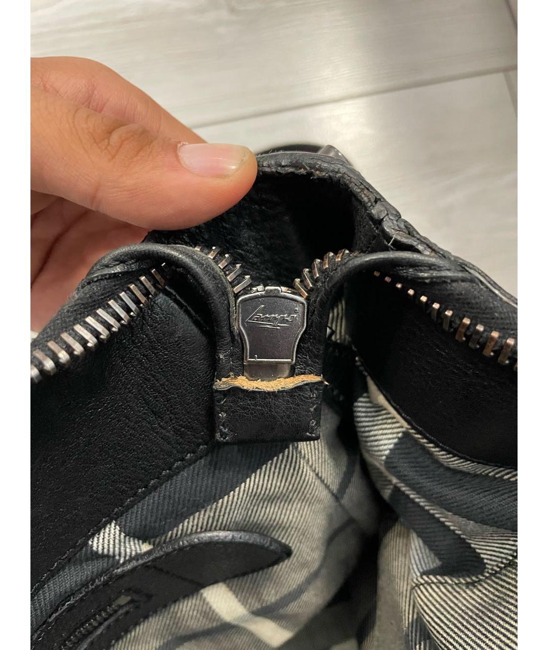 BURBERRY Черная кожаная сумка на плечо, фото 8