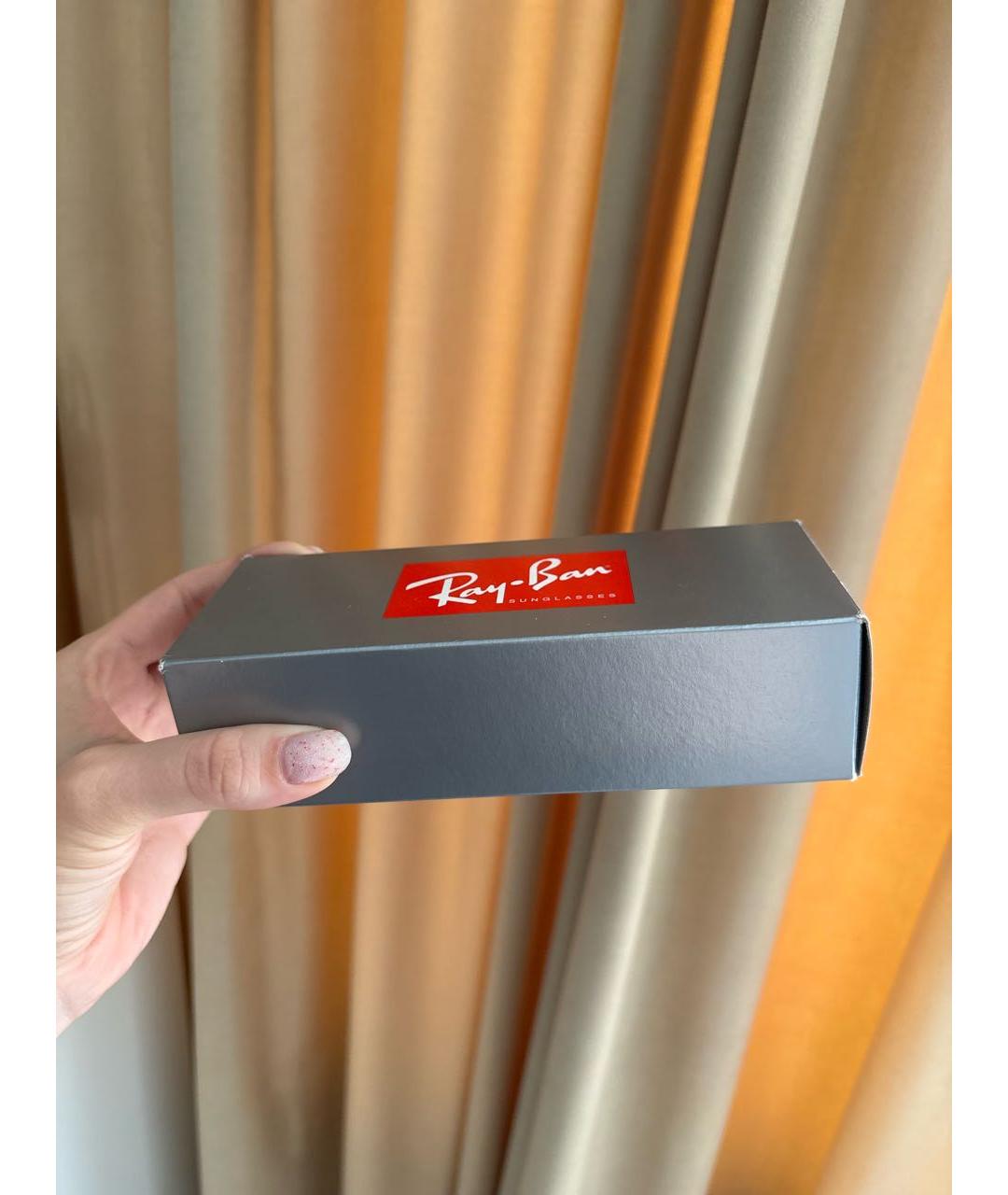 RAY BAN Черные пластиковые солнцезащитные очки, фото 3