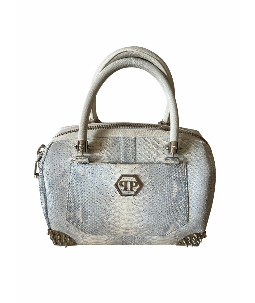 PHILIPP PLEIN Сумка с короткими ручками из экзотической кожи, фото 1