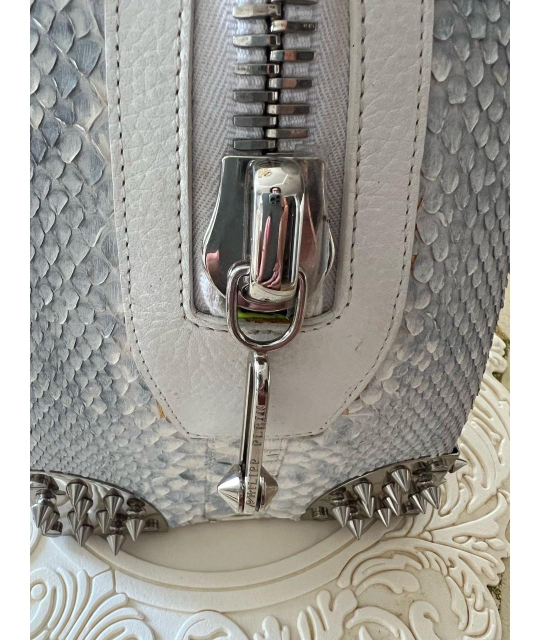 PHILIPP PLEIN Сумка с короткими ручками из экзотической кожи, фото 7
