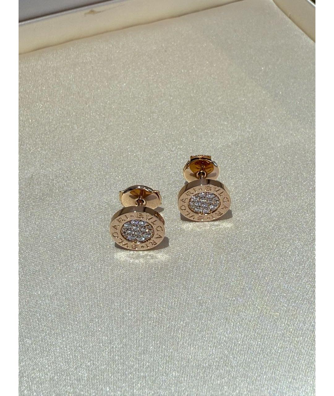 BVLGARI Золотые серьги из розового золота, фото 5